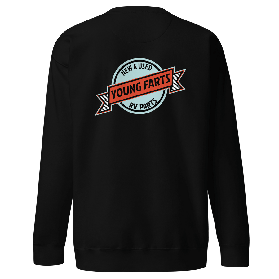 Young Farts Crewneck Sweatshirt black back view