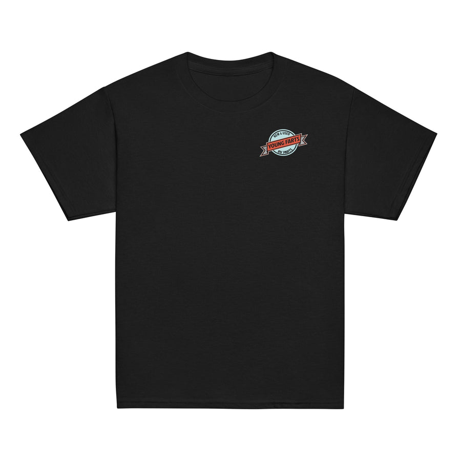 Young Farts Youth T-Shirt black front view