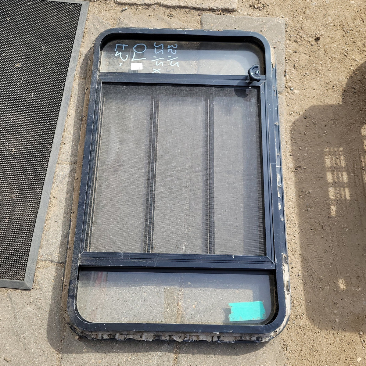 Used Black Radius Opening Window : 36 1/2 X 22 1/2 X 2