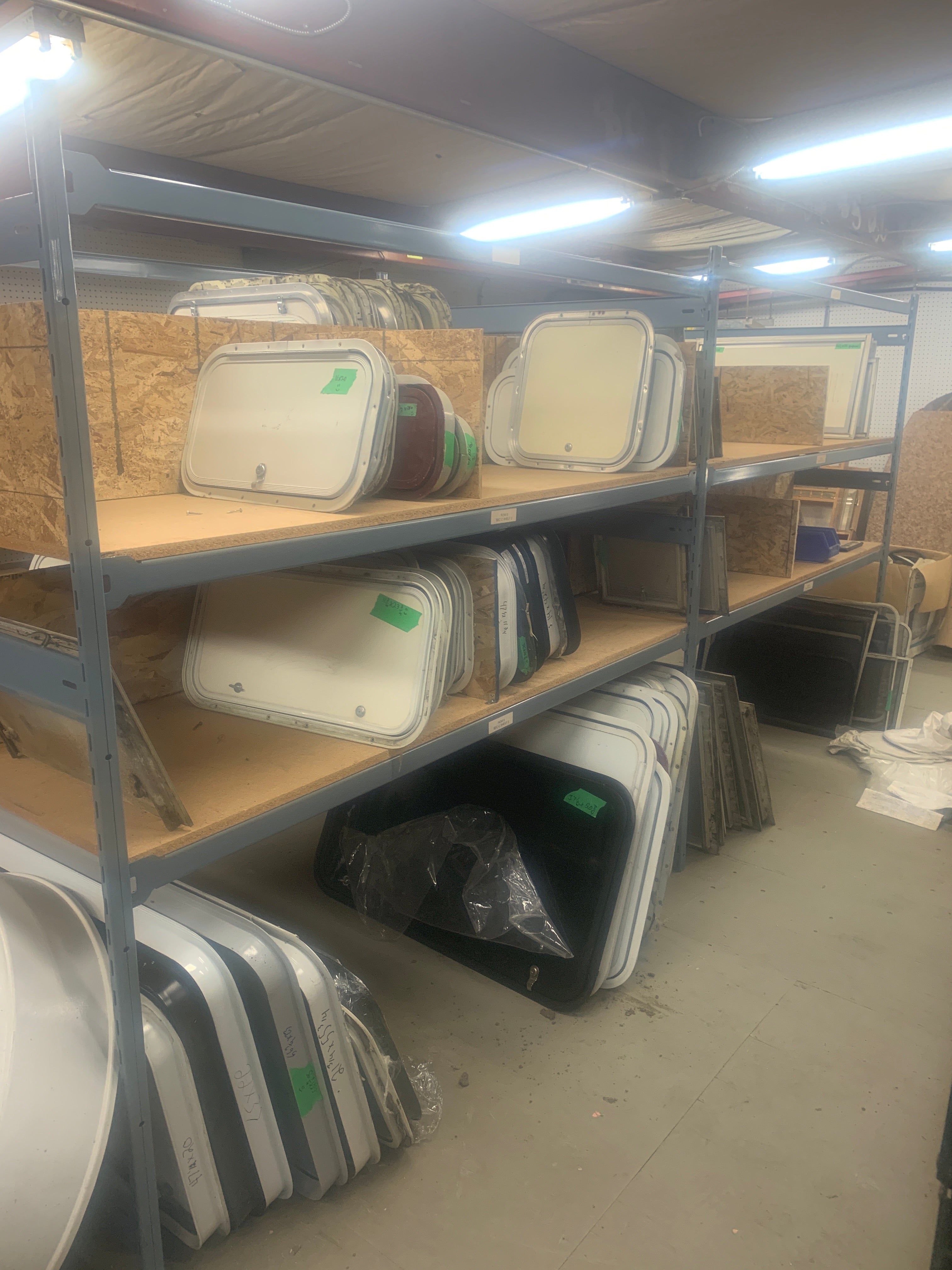 USED RADIUS CORNER COMPARTMENT DOORS