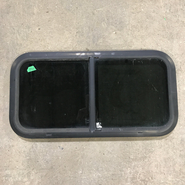 Used Black Radius Opening Window : 29.5" X 14.5" X 1.5"