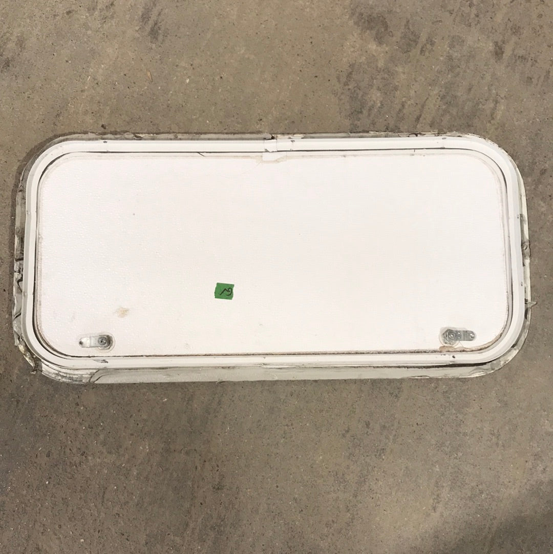 Used White Corner radius cargo door  29 3/4