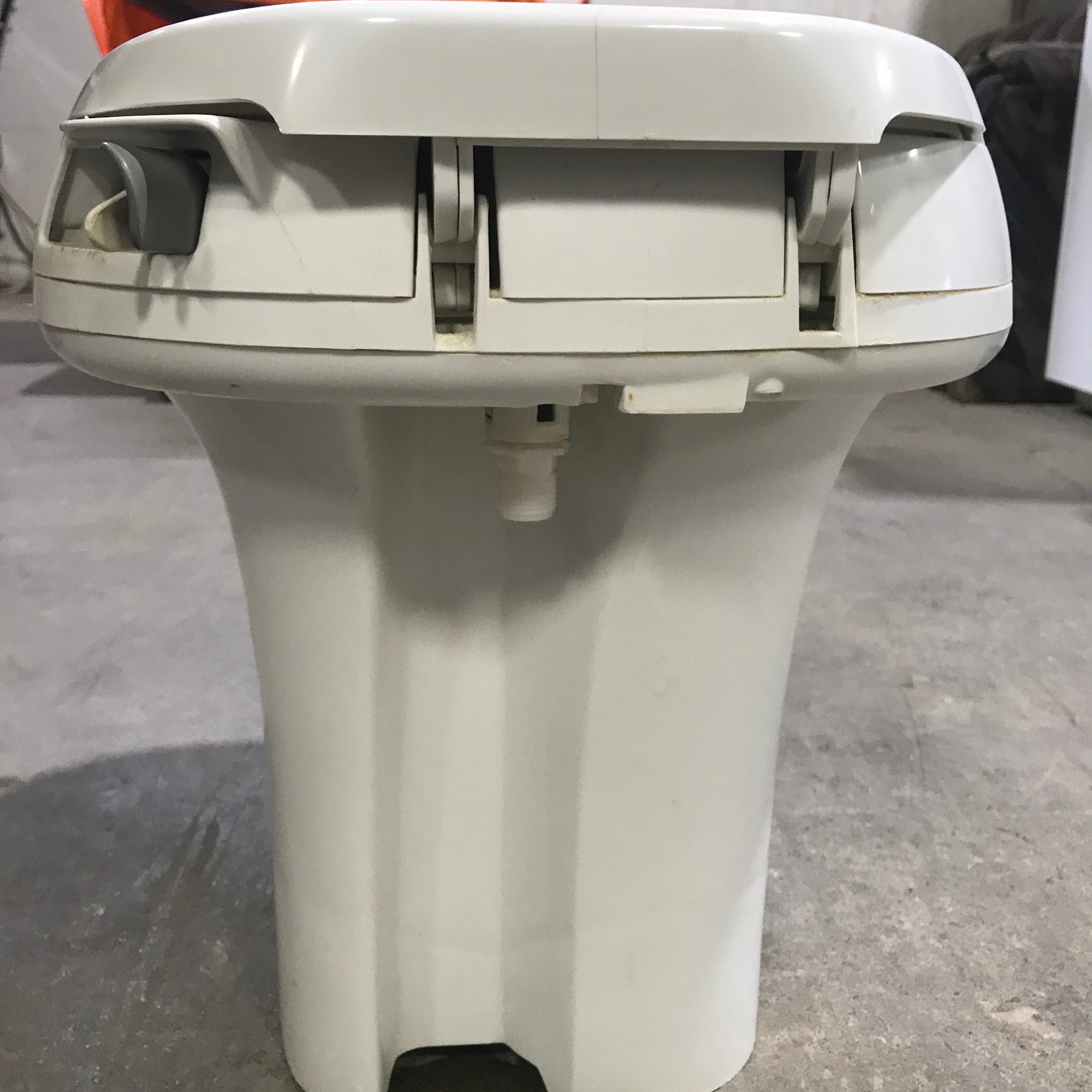 Used Complete Thetford Toilet, Hand Flush, High Profile, Off-White - AQUA MAGIC IV ,  24024 - Young Farts RV Parts
