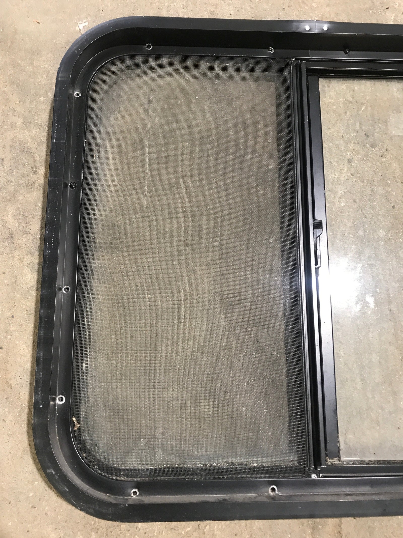 Used Black Radius Opening Window : 24 1/2
