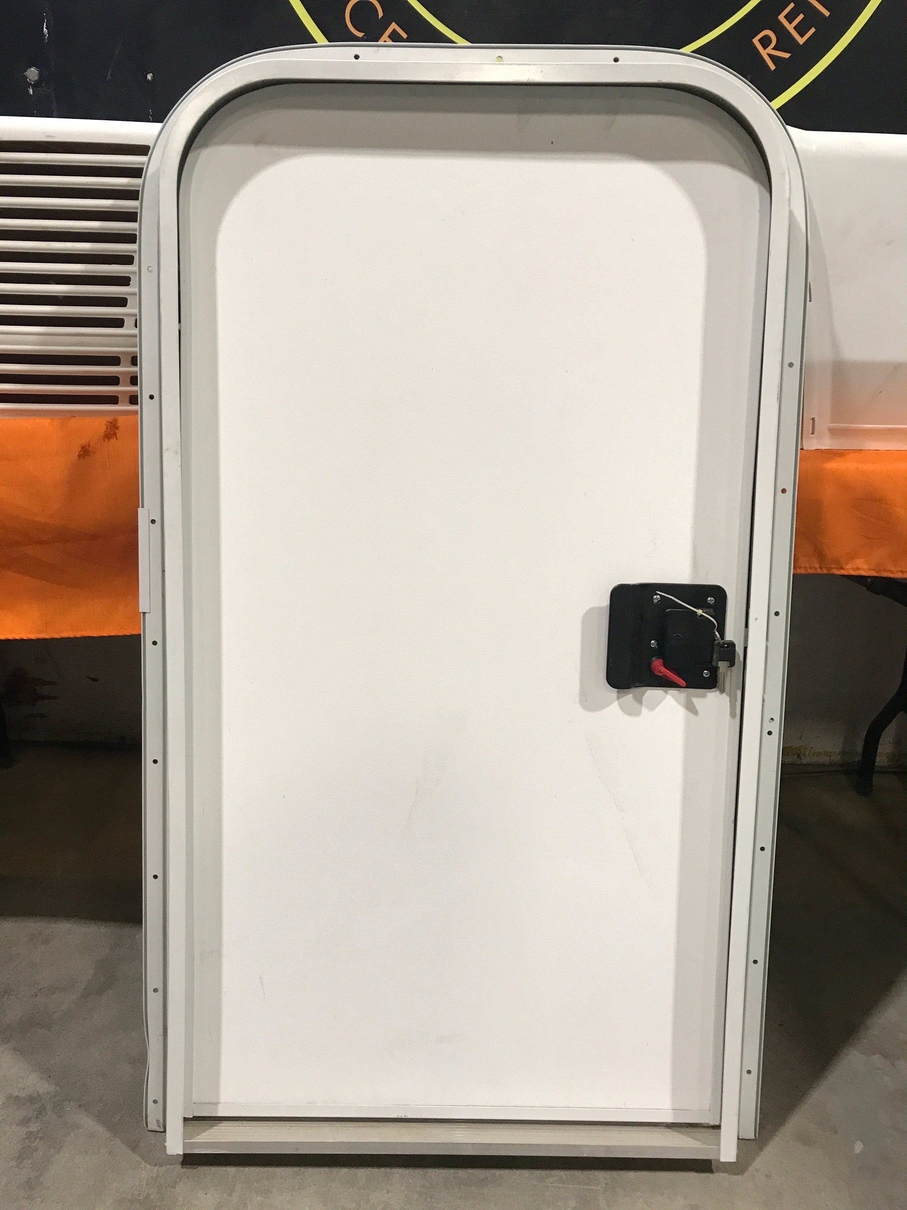 Used Radius Storage/ Teardrop Trailer Entry Door 43" x 23 1/2" x 2 1/2"