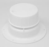 1-1/2 In Vent Cap Screw Down White