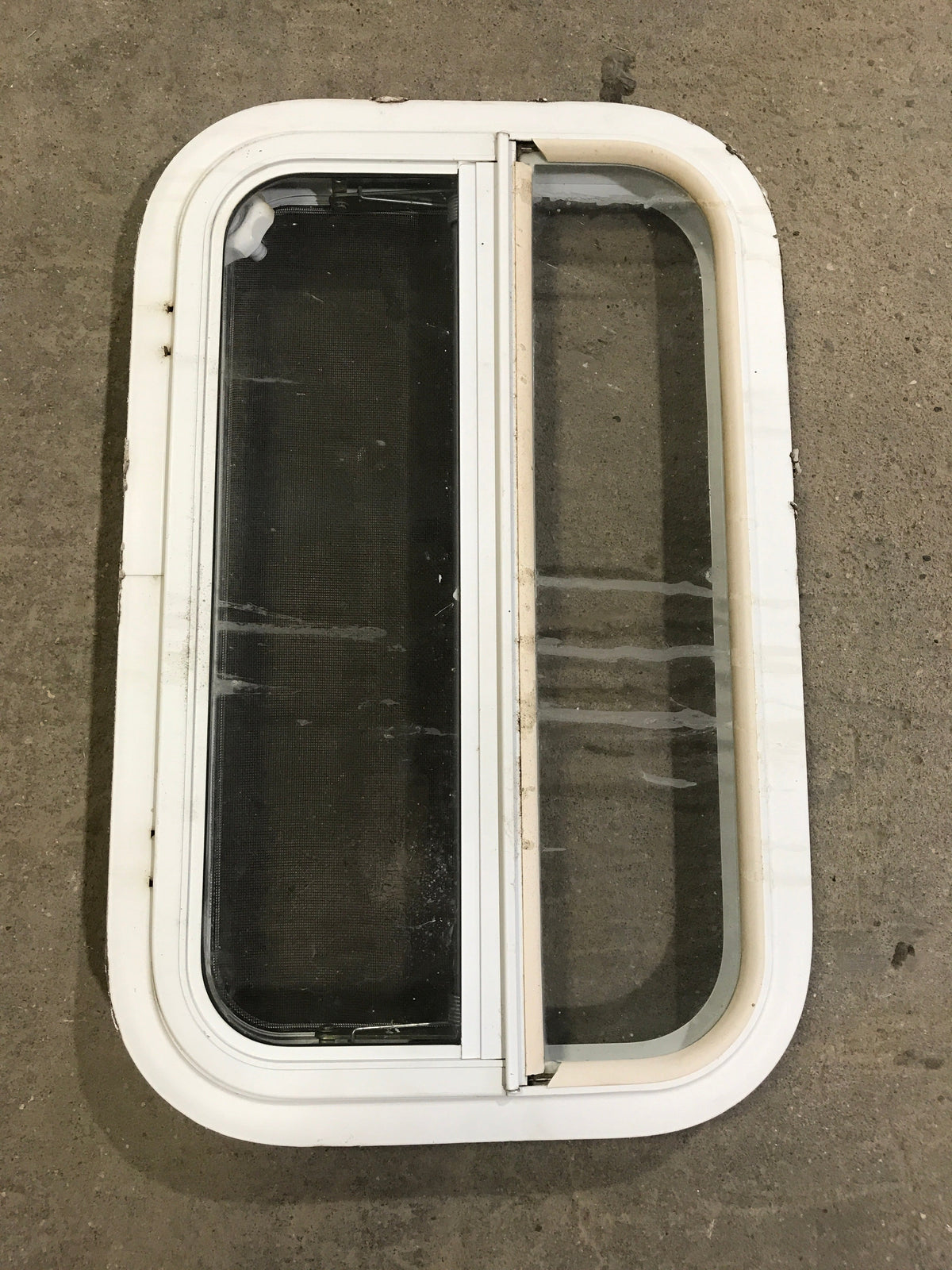 Used White Radius Opening Window : 23 1/4