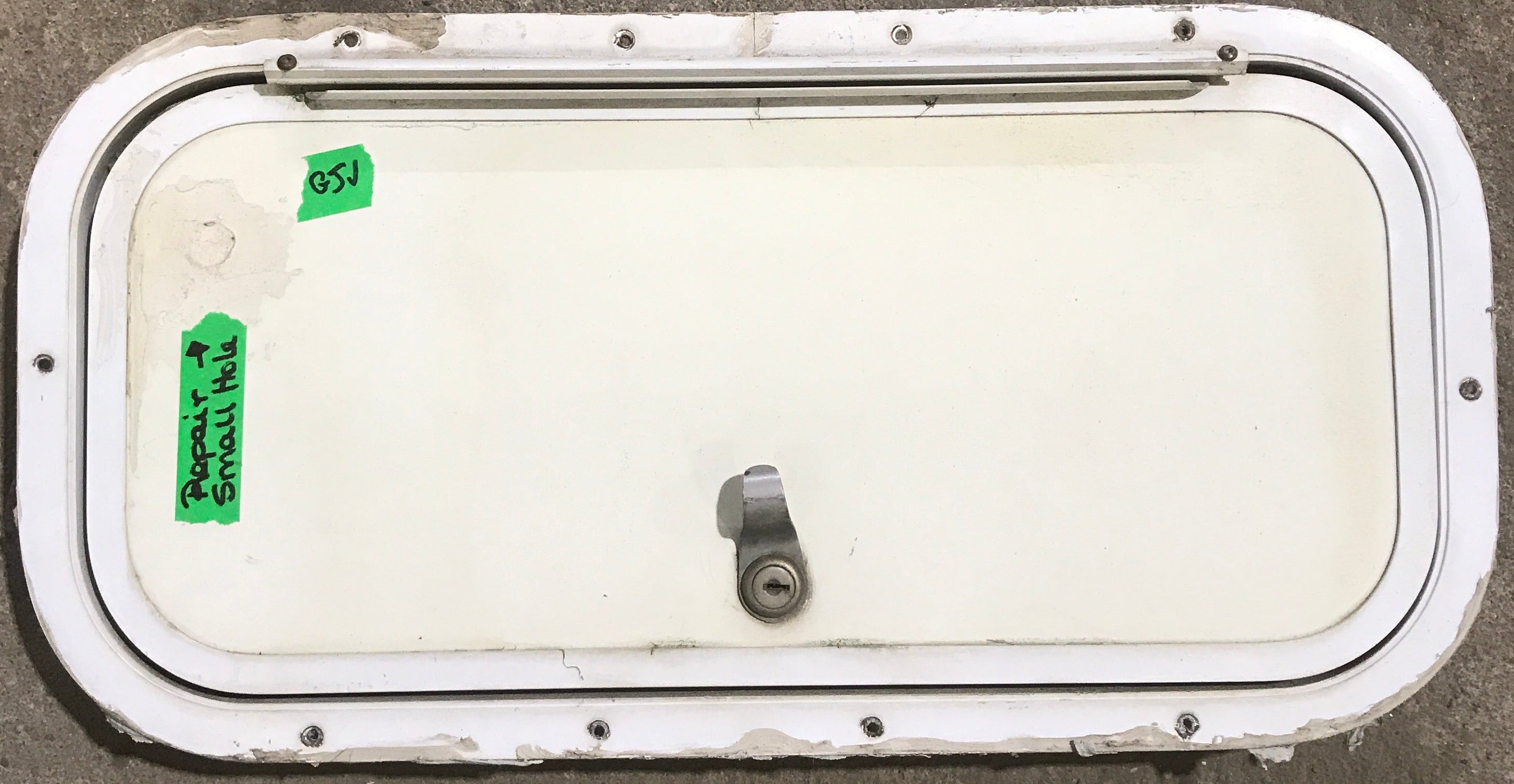 Used Radius Cornered Cargo Door 19 3/4" x 9 1/8" x 1 3/4" D