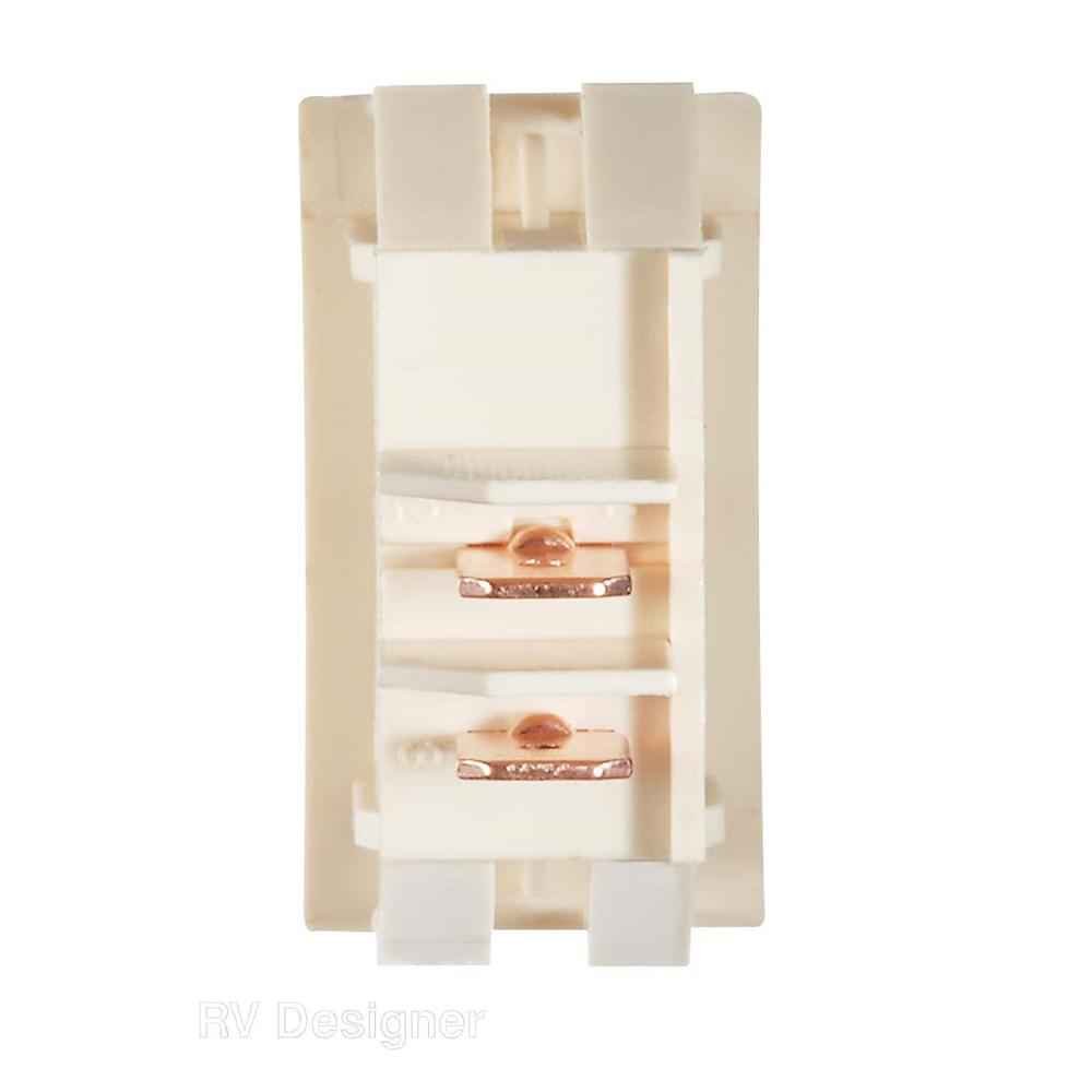 10A Ivory Rocker Switch w/Gold - Young Farts RV Parts