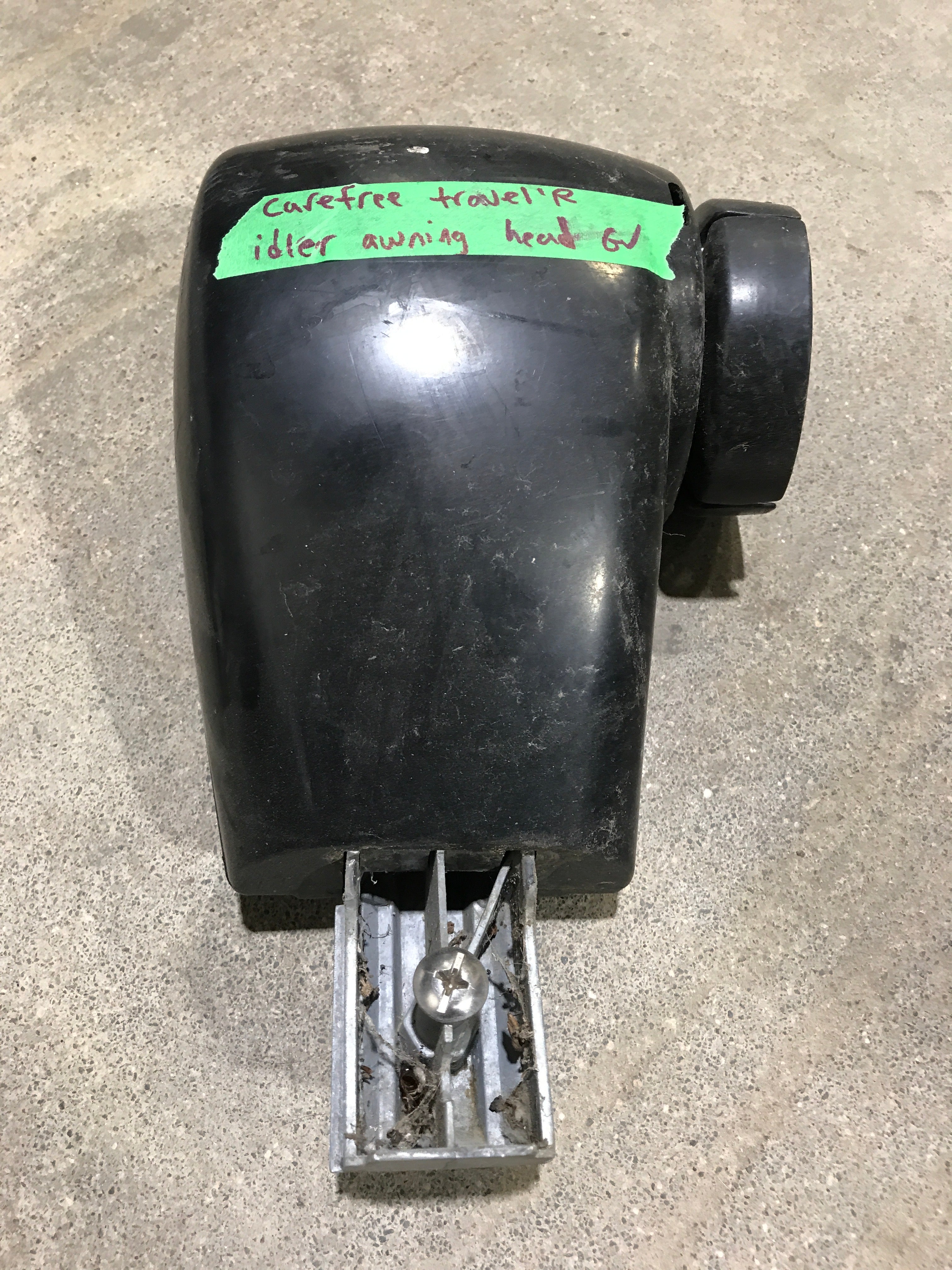 Used RV Carefree TRAVL'R Idler Awning Head Assembly - R001325BLK , R001327BLK