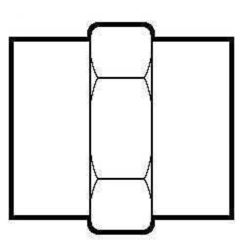 1/2 X 1/2 HEX COUPLING - Young Farts RV Parts