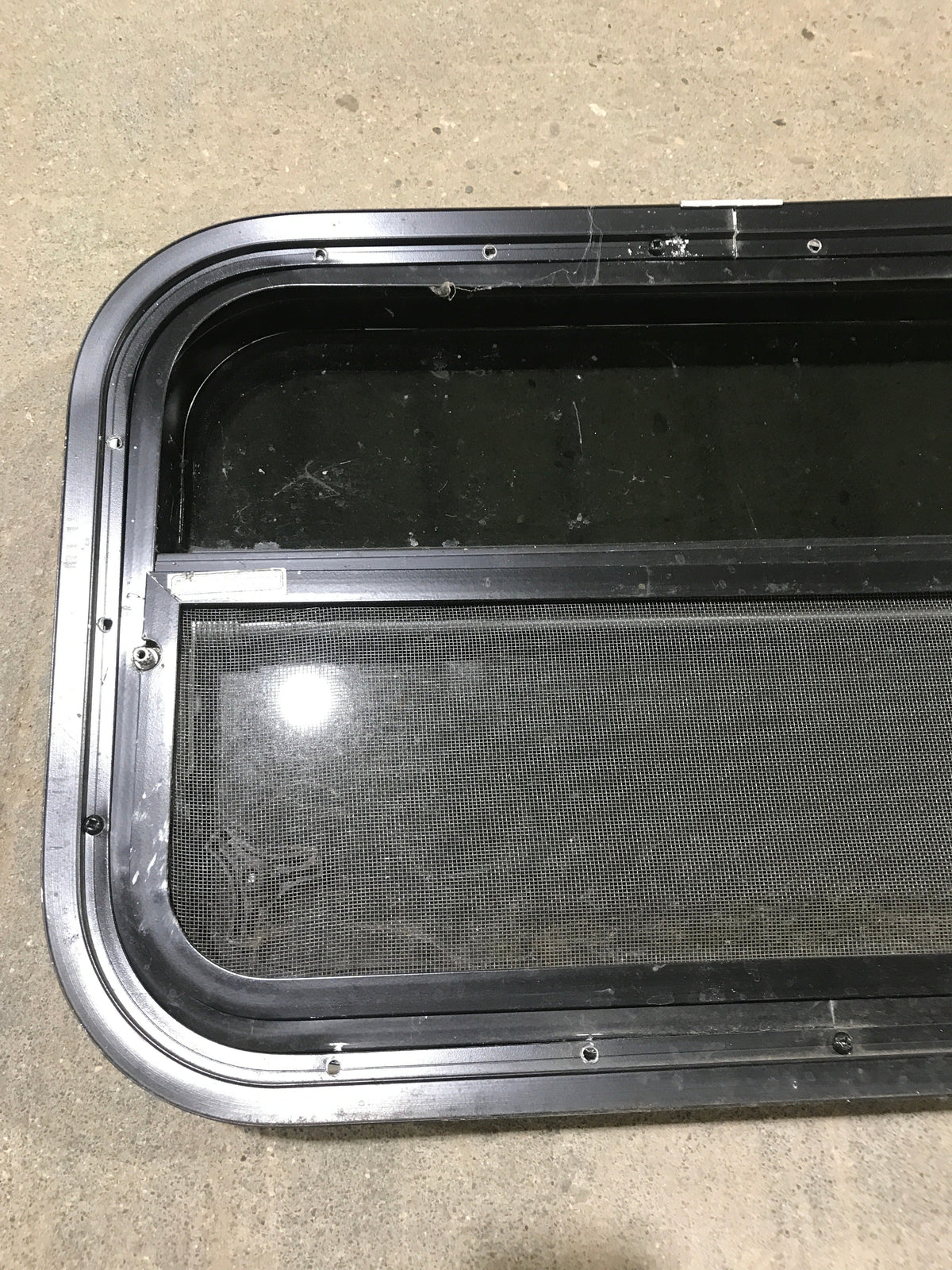 Used Black Radius Opening Window : 23 1/2