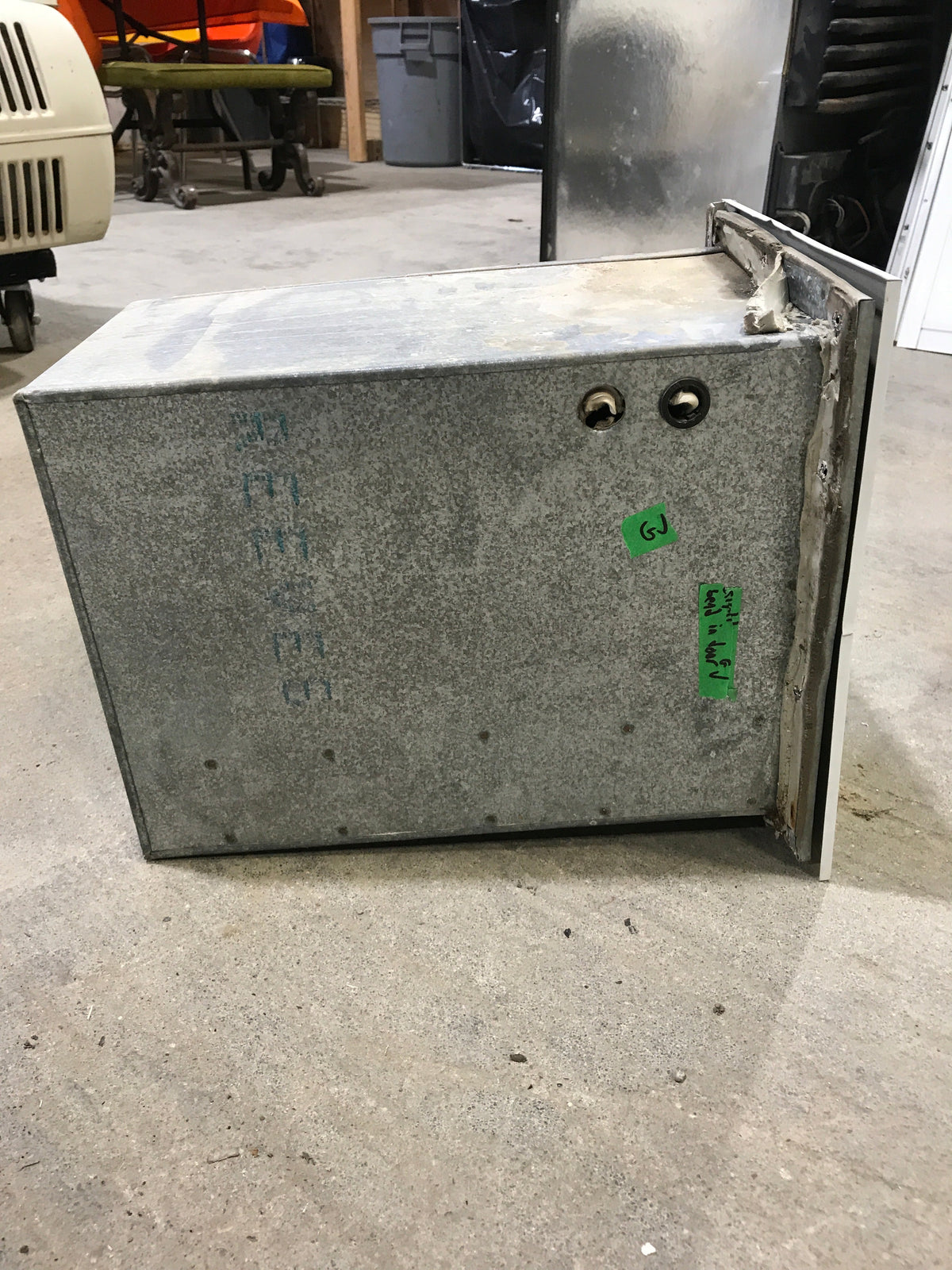 Used Battery Compartment Box with Slide Out Tray
