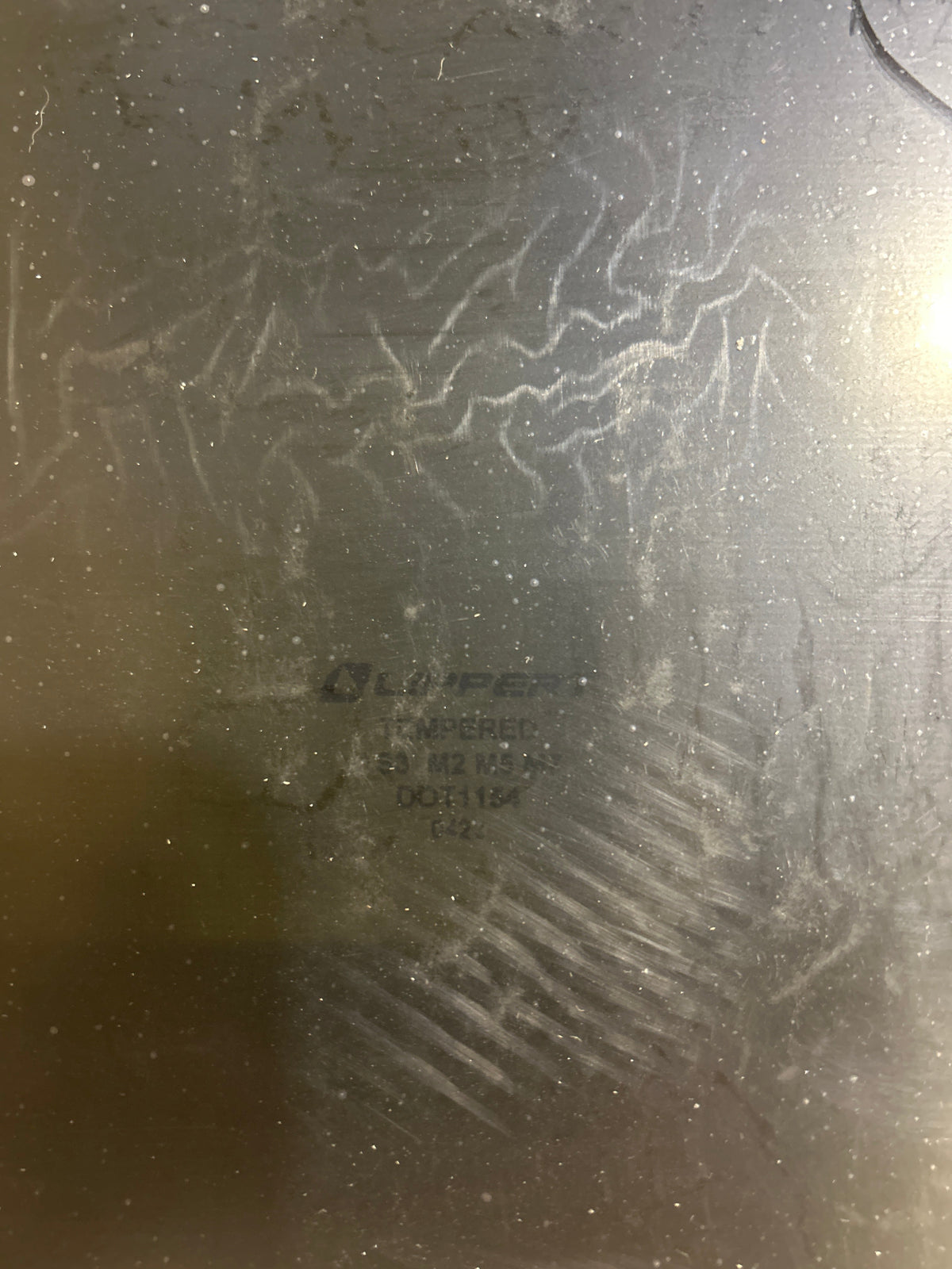 Used Black Radius Frameless Emergency Opening Window : 29 1/2