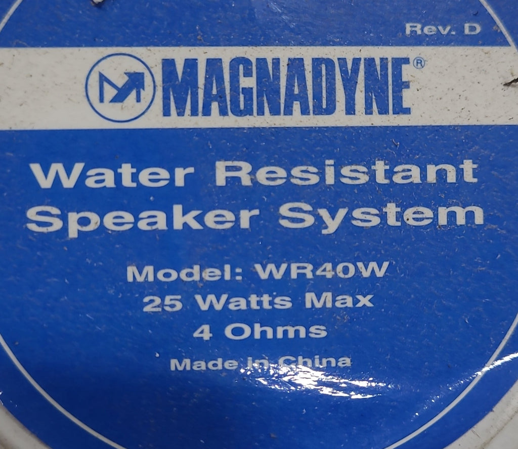 Used Magnadyne WR40W Waterproof Speaker - Young Farts RV Parts