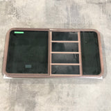 Used Brown Radius Dual Pane-Storm Window : 53 3/8