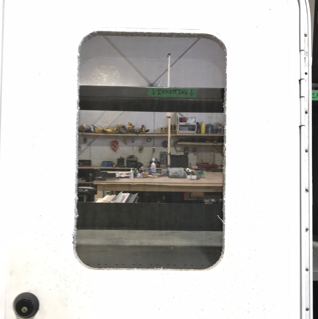 Used Radius Cornered Entry Door 76 3/4