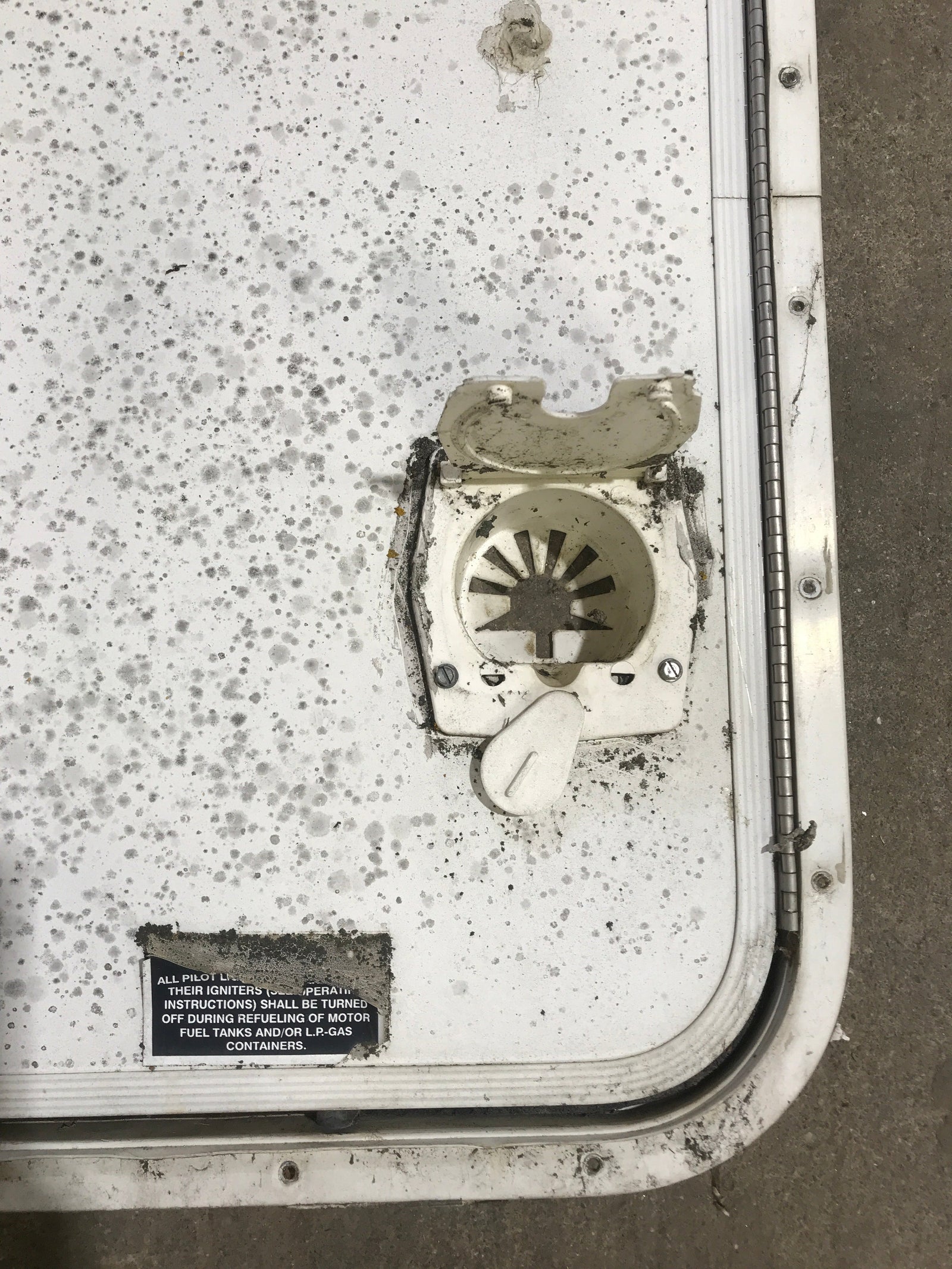 Used Radius Cornered Propane Cargo Door 29 7/8