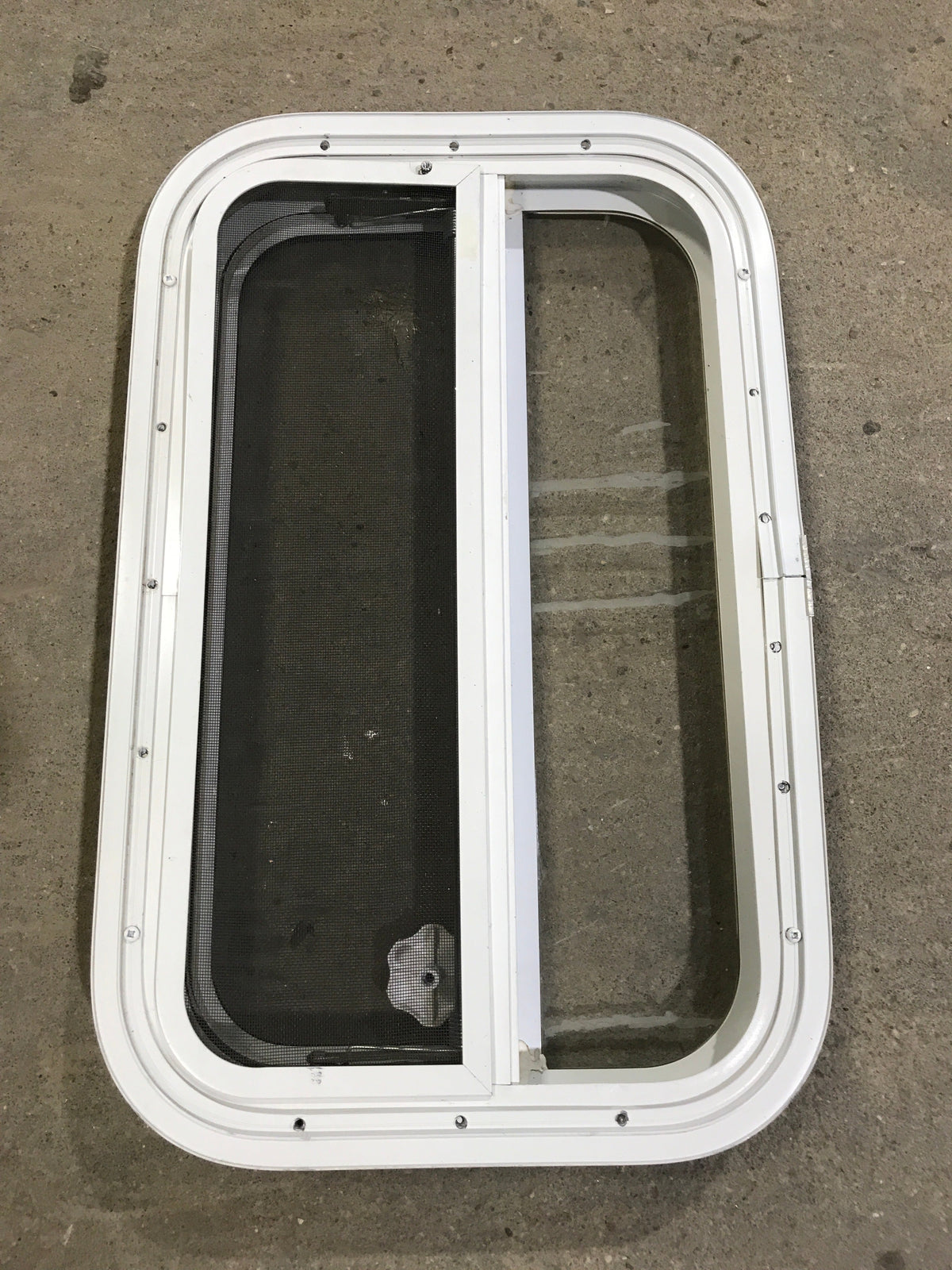 Used White Radius Opening Window : 23 1/4