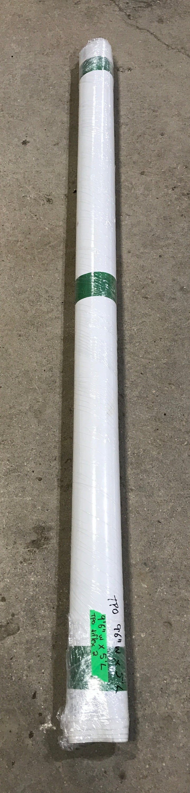 Used DIFLEX II TPO Roofing Membrane, White - 9'6" W x 5' L