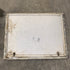 Used Square Corner Propane cargo door  28 3/4" W x 22 1/4" H x 3/4"D - Young Farts RV Parts