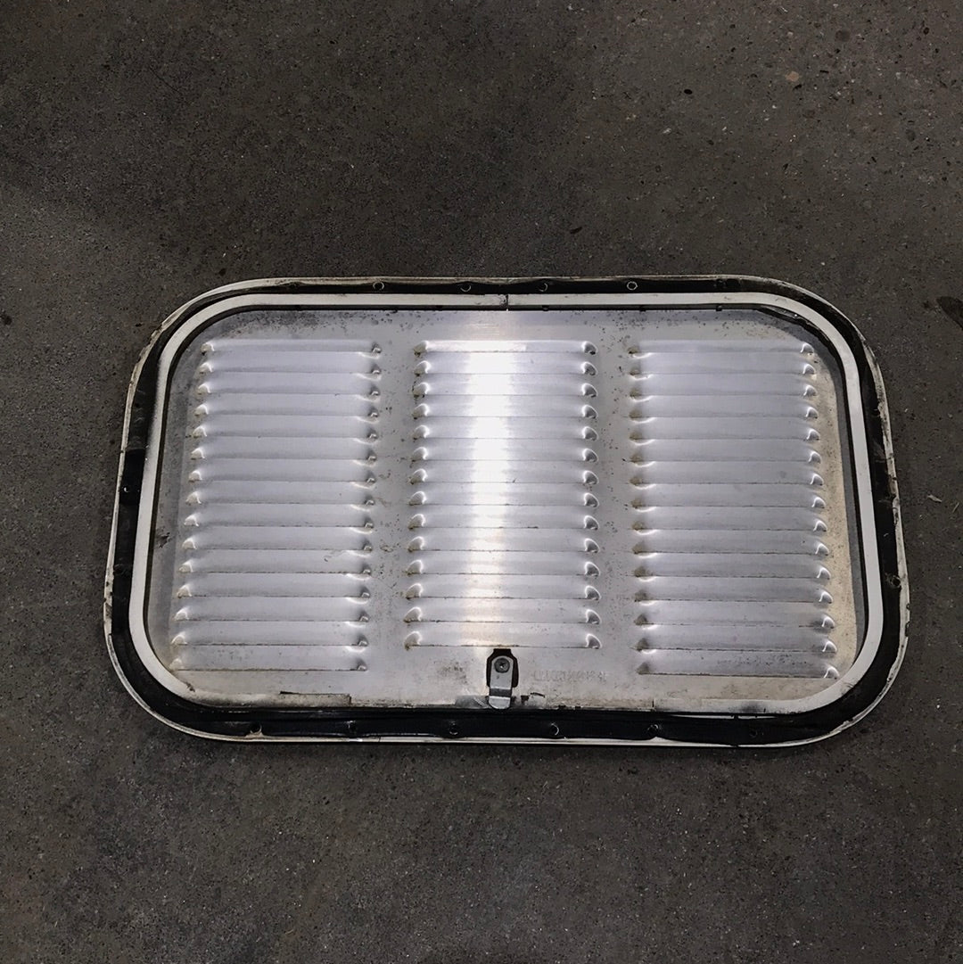 Used Retro NORCOLD 616009/ DOMETIC (P/N UNKNOWN for RM2214R) - Off White Vent Door with Silver Trim