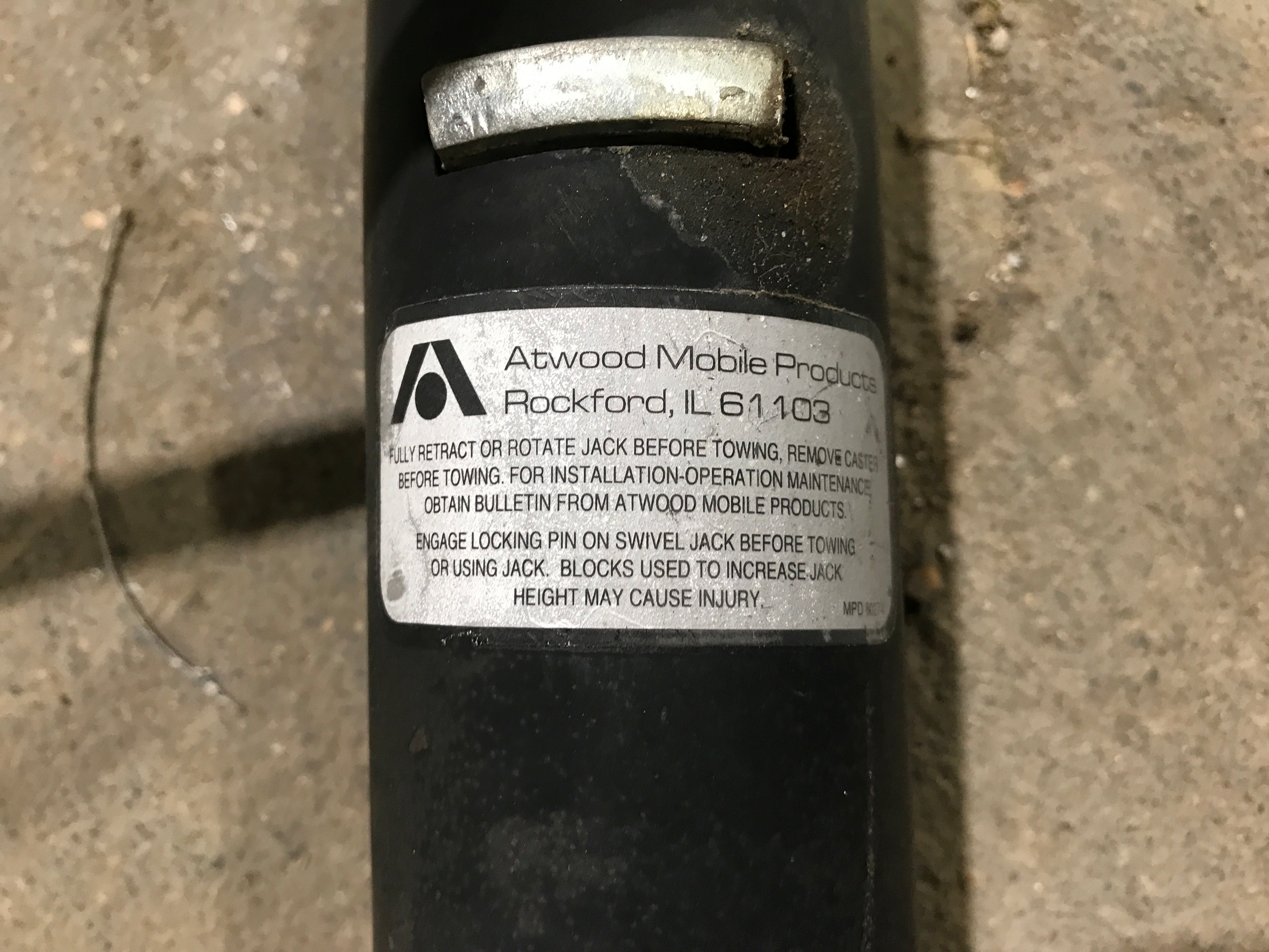 Used Atwood A-Frame Manual Jack