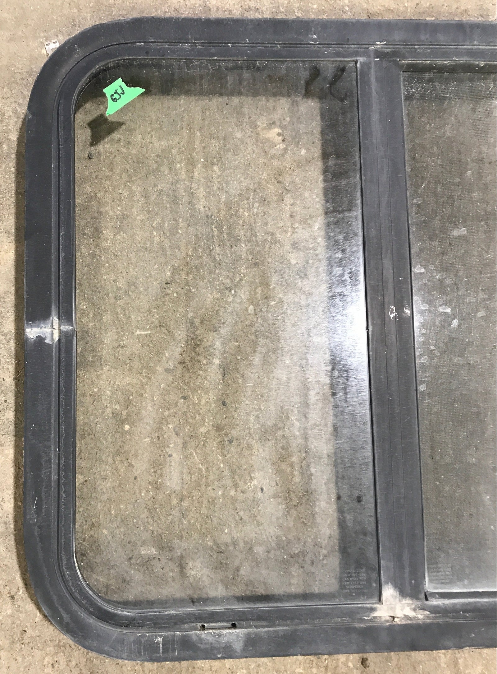 Used Black Radius Opening Window : 24 1/2