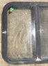 Used Black Radius Opening Window : 24 1/2" W x 21 1/2" H x 1 7/8" D