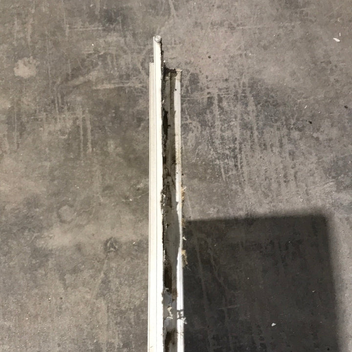 Used Square Corner Propane cargo door  28 3/4" W x 22 1/4" H x 3/4"D - Young Farts RV Parts