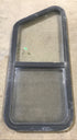 Used Slanted Black Radius Opening Window : 41 3/4" W x 17 1/2" H x 1 7/8" D - Young Farts RV Parts