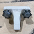 Used 4" Bathroom Faucet, Off White, Smoked Knobs