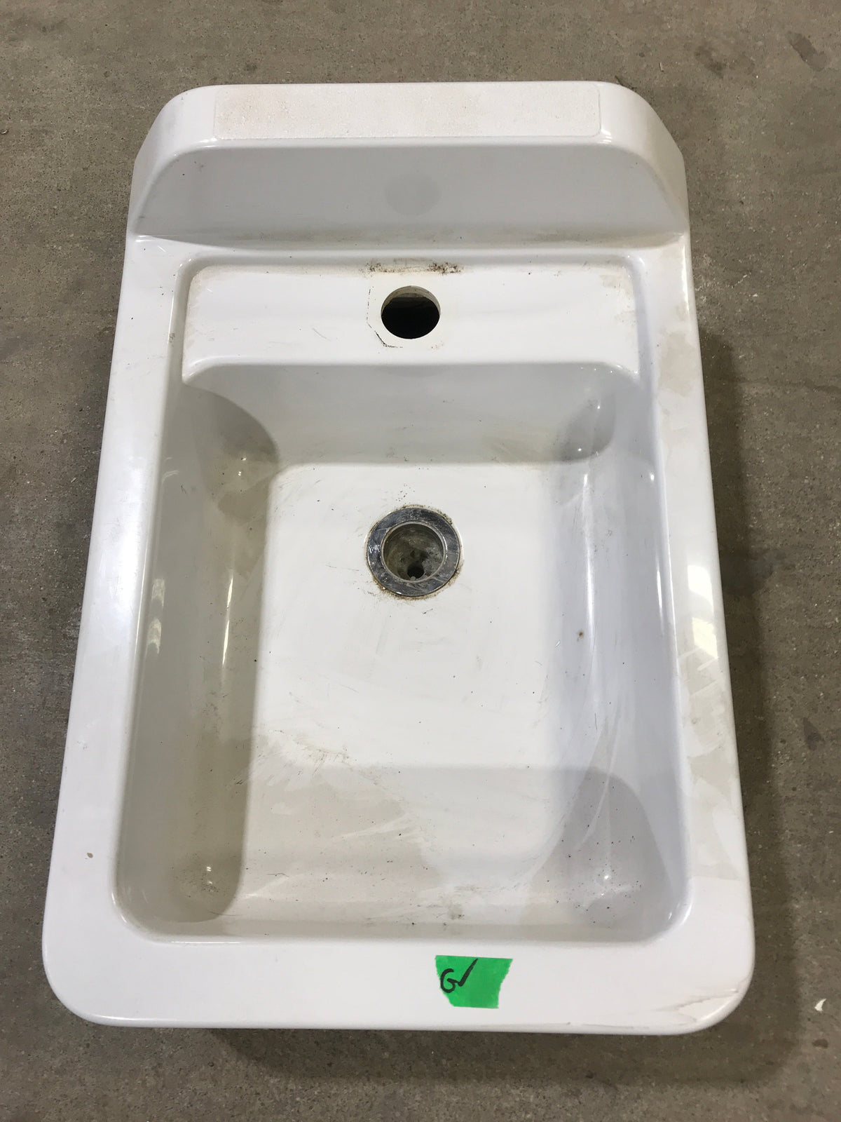 Used Single Kitchen Sink 21 1/2” L X 14 3/4