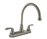 2-Handle 4' Kitchen Faucet Brushed Nickel