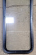 Used Black Radius Non Opening Window : 17 1/4" W x 47 1/4" H x 1" D - Young Farts RV Parts