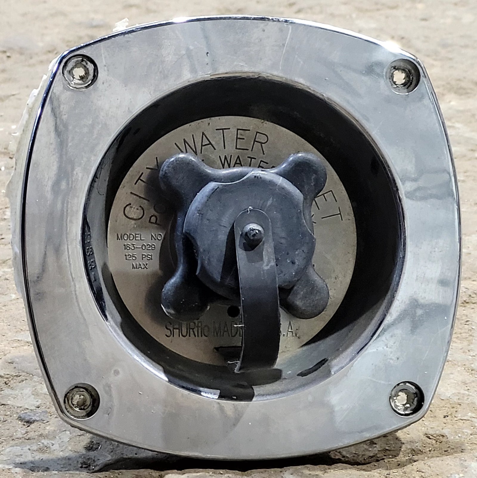 Used Pressure Reducing City Water Entry - Young Farts RV Parts