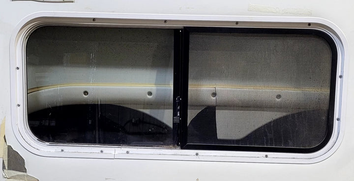 Used Square Storage/ Teardrop Trailer Entry Door 46 5/8" W x 43 7/8" H - Young Farts RV Parts