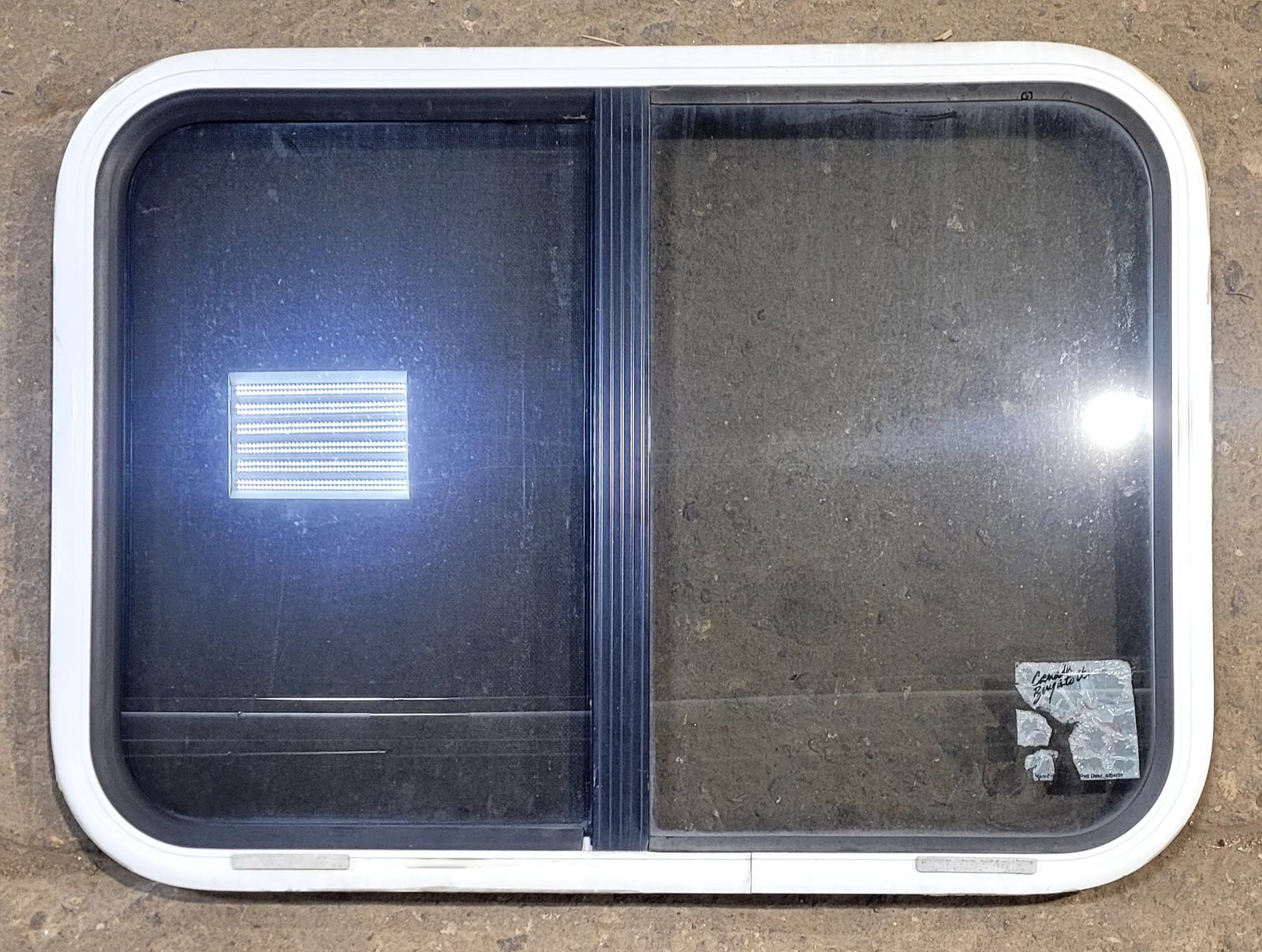 Used White Radius Opening Window : 30 1/4