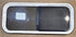 Used White Radius Opening Window : 36 1/4" W x 14 3/4" H x 1 3/4" D - Young Farts RV Parts