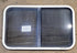 Used White Radius Opening Window : 36 1/4" W x 21 3/4" H x 1 3/4" D - Young Farts RV Parts
