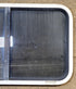 Used White Radius Opening Window : 36 1/4" W x 21 3/4" H x 1 3/4" D - Young Farts RV Parts