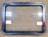 Used Black Radius Emergency Opening Window : 29 1/2" W x 21 1/2" H x 1 1/8" D - Young Farts RV Parts