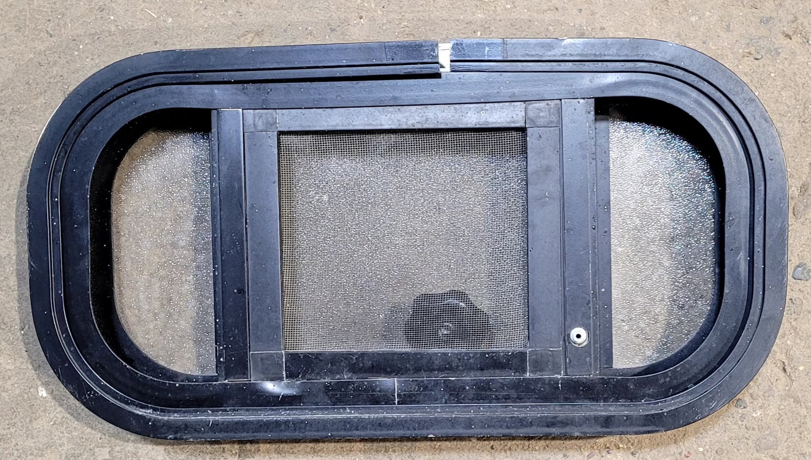 Used Black Radius Opening Window : 18 1/2