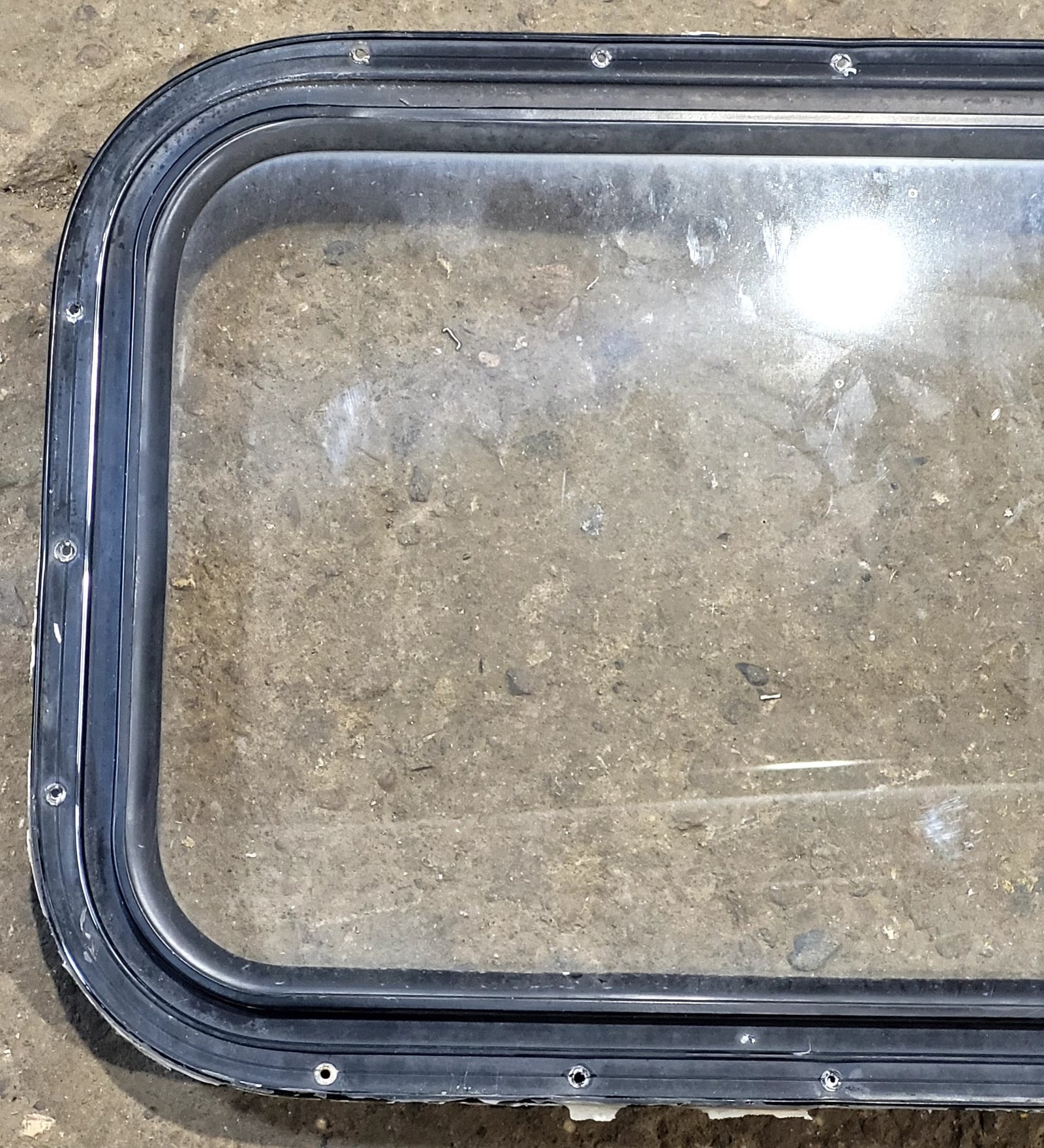 Used Black Radius Non Opening Window : 25