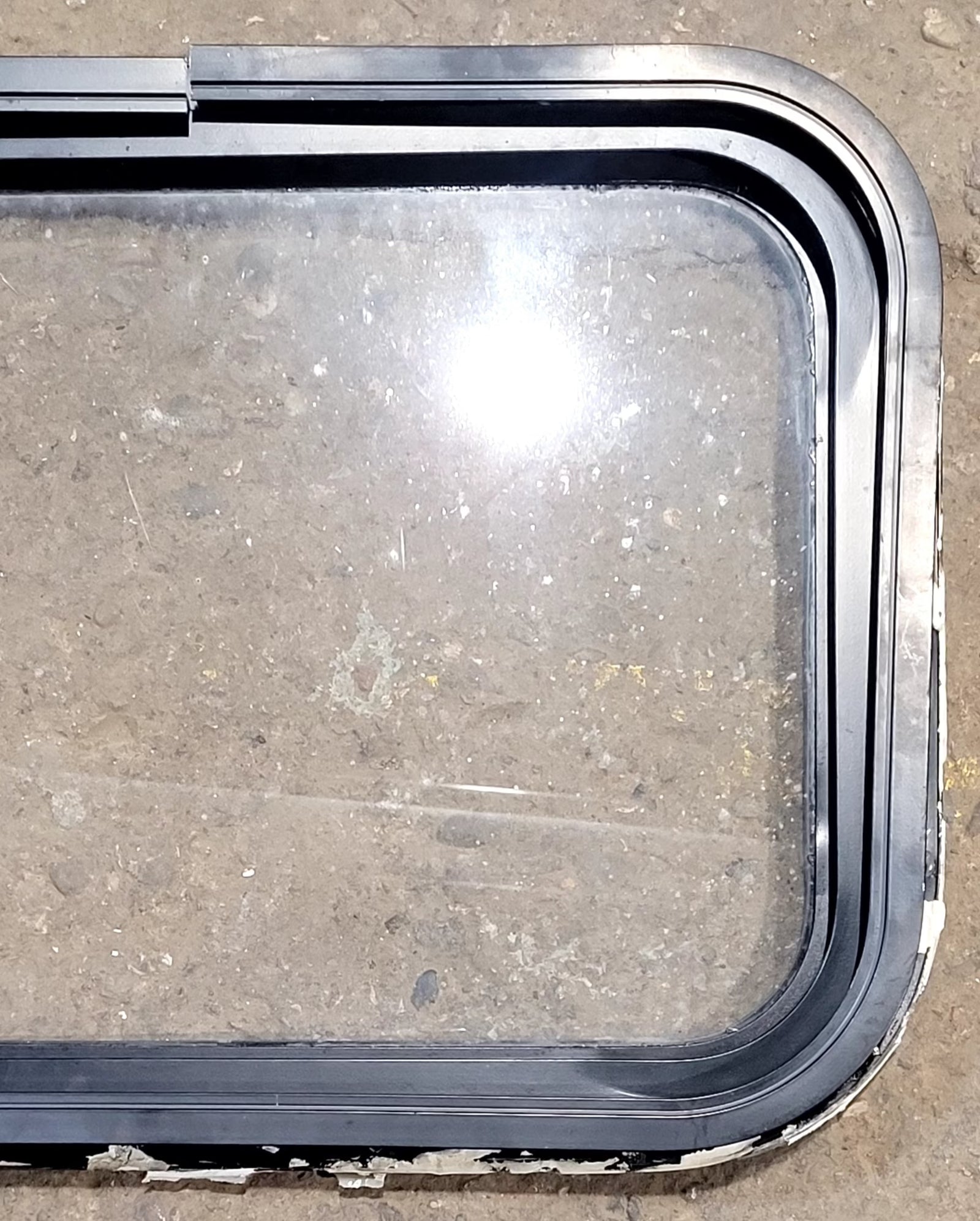 Used Black Radius Non Opening Window : 25