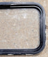 Used Black Radius Non Opening Window : 25" W x 16 3/4" H x 1 5/8" D - Young Farts RV Parts