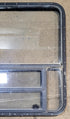 Used Black Radius Opening Window : 36 1/2" W x 37 1/2" H x 1 5/8" D - Young Farts RV Parts