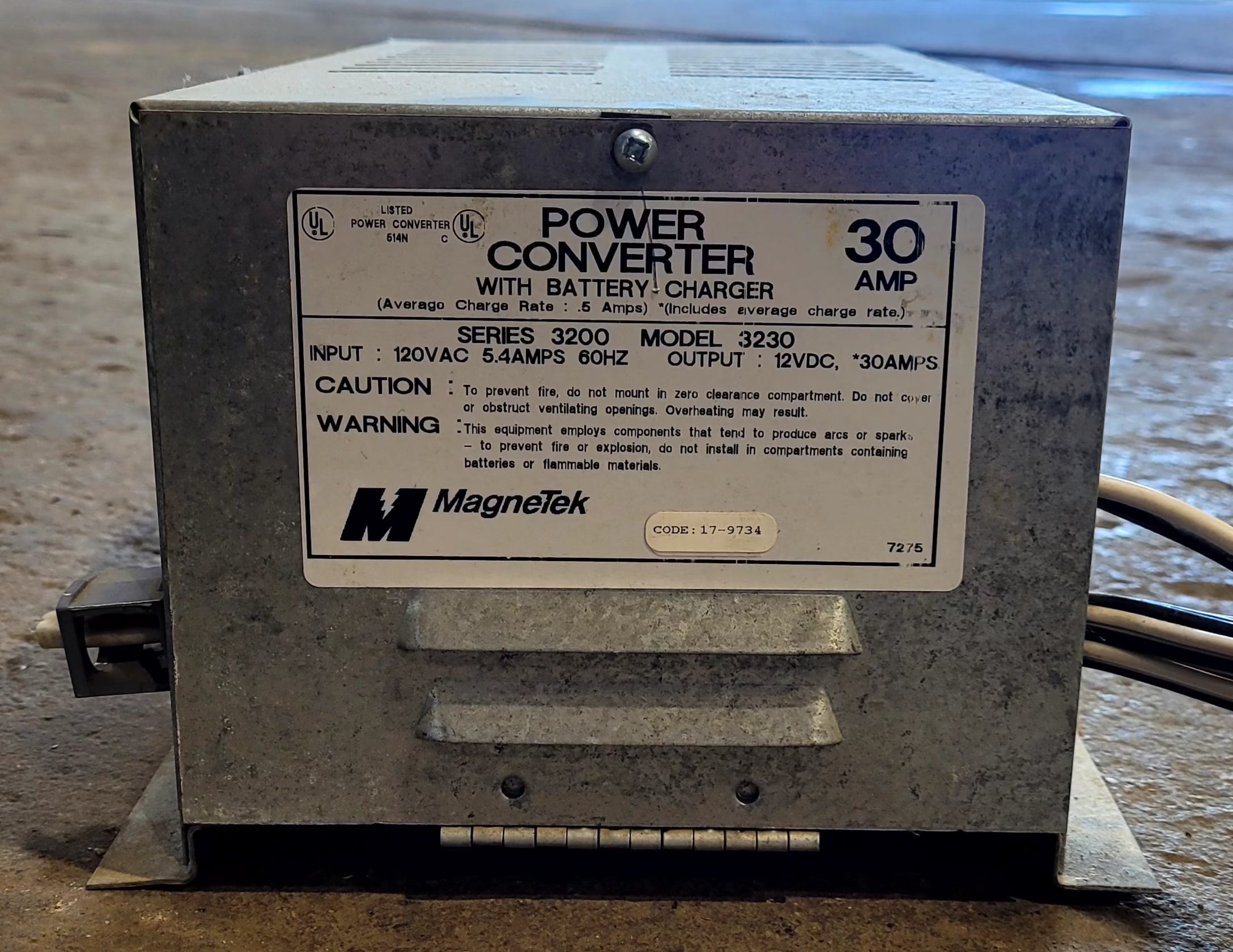 Used 30 AMP Magnetek Power Converter Model 3230