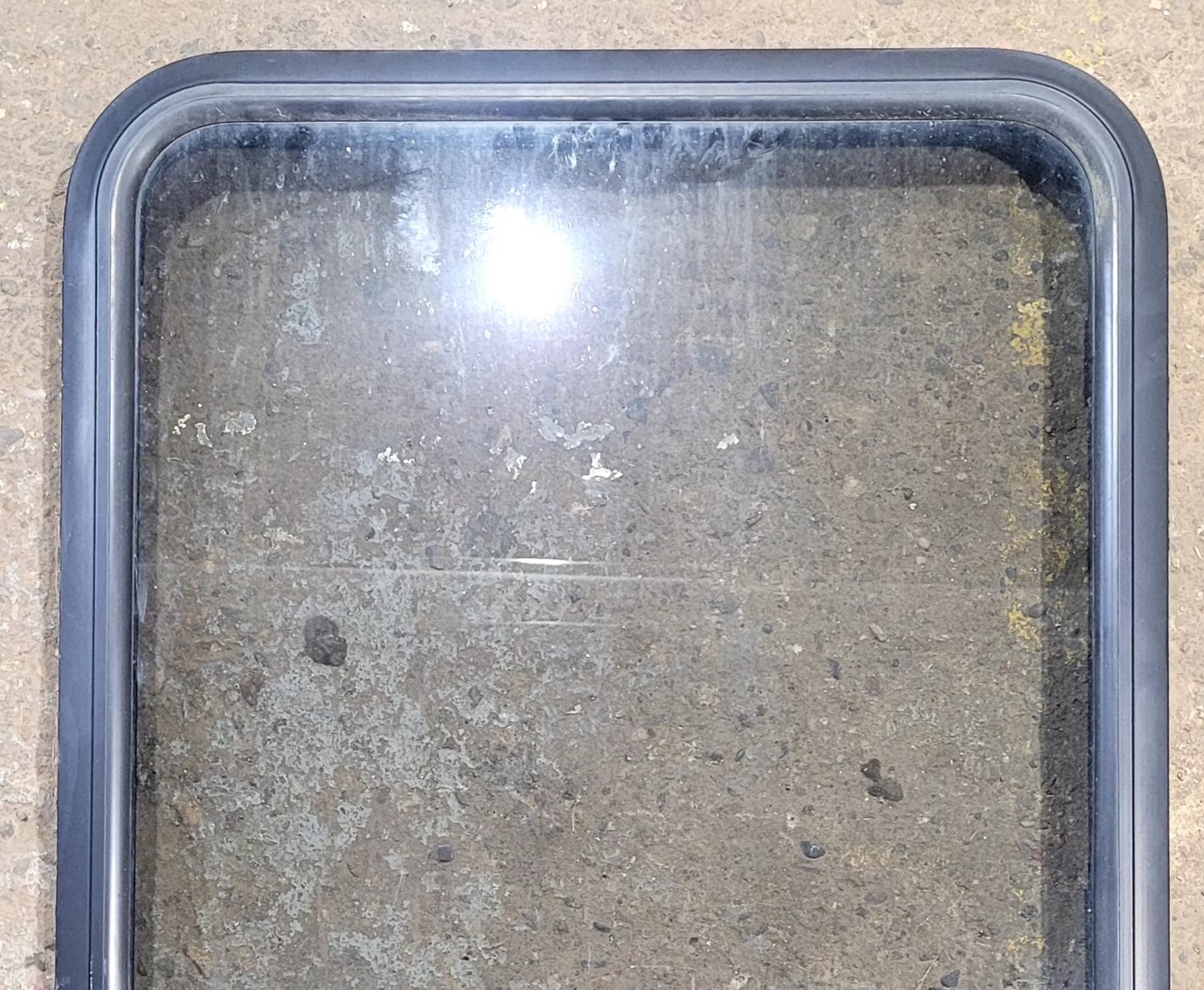 Used Black Radius Opening Window : 34 1/2