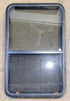 Used Black Radius Opening Window : 25 3/4" W x 41 3/4" H x 1 7/8" D - Young Farts RV Parts